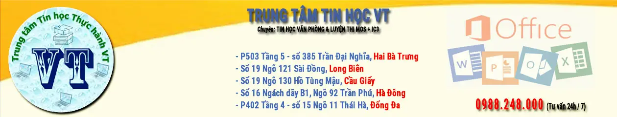 Dạy Tin Học Văn Phòng