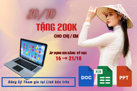 KM 20/10 Tặng Quà 200K 